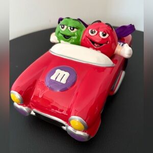 M&M’s Vintage Red Convertible Galerie Ceramic Candy Dish. New!